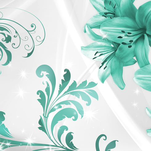 Wandbilder Wohnzimmer XXL Blumen Lilien Moderne Bild Abstrakt